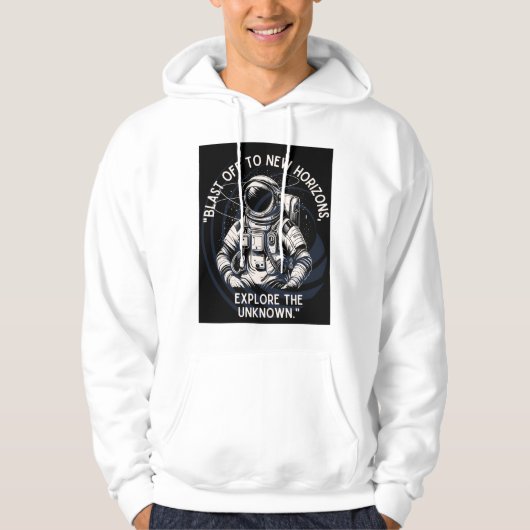 Veste À Capuche L'astronaute, EXPLORER L'INCONNU (Devant)
