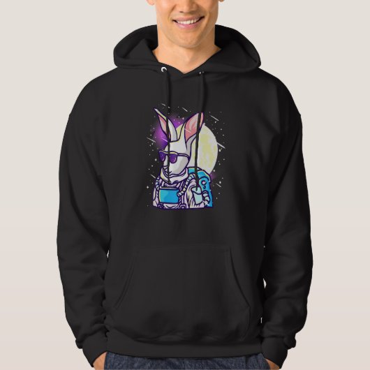 Veste À Capuche L'astronaute Rabbit - Dans l'espace (Devant)