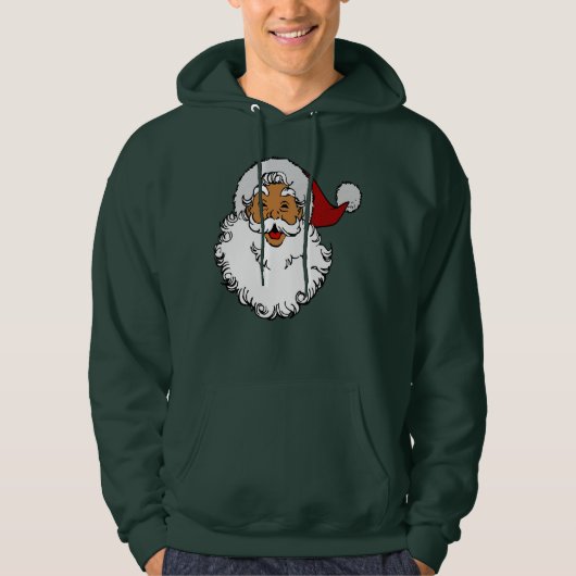 Veste À Capuche latino-biracial santa claus (Devant)