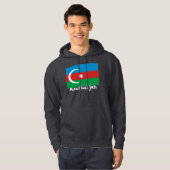 Veste À Capuche L'Azerbaïdjan avec le drapeau (Devant entier)