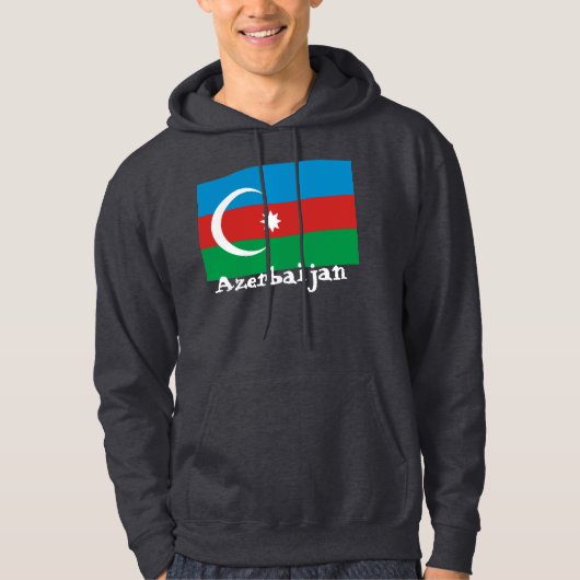 Veste À Capuche L'Azerbaïdjan avec le drapeau (Devant)