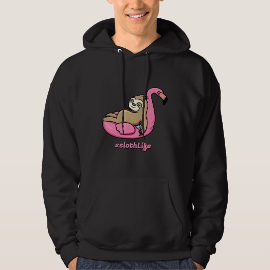 Veste À Capuche Lazy Life Sloth Life (Devant)