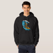 Veste À Capuche Lazy Surfing Sloth Surfboard Wave Riding (Devant entier)