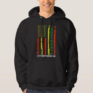 Veste À Capuche Le 11 juin est mon T-shirt pour l'Indépendance