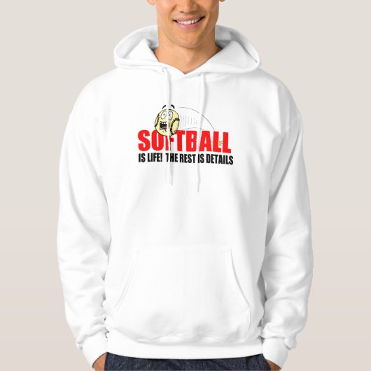 Veste À Capuche Le base-ball est la vie (Devant)