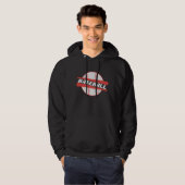 Veste À Capuche le baseball n'arrête jamais (Devant entier)