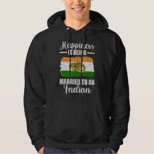 Veste À Capuche Le Bonheur Est Marié À Un Mariage Indien Moi
