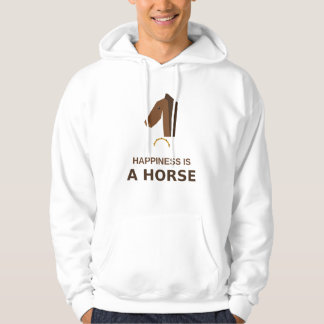 Veste À Capuche Le bonheur est un cheval – Cadeau pour les amoureu