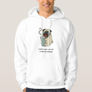 Veste À Capuche Le café est la raison pour laquelle je suis sorti 