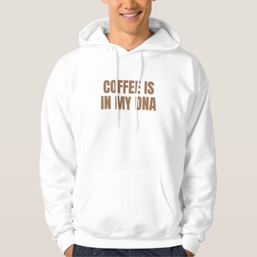 Veste À Capuche Le Café Est Mon ADN Café Lover Café Mug (Devant)