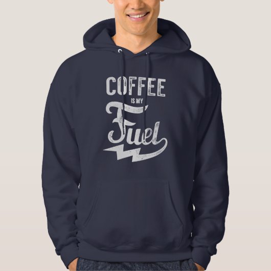 Veste À Capuche Le Café Est Mon Carburant (Devant)