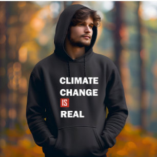 Veste À Capuche Le changement climatique est une réelle prise de c