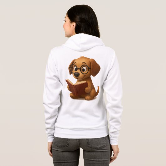 Veste À Capuche Le chien intelligent de demain (Dos entier)