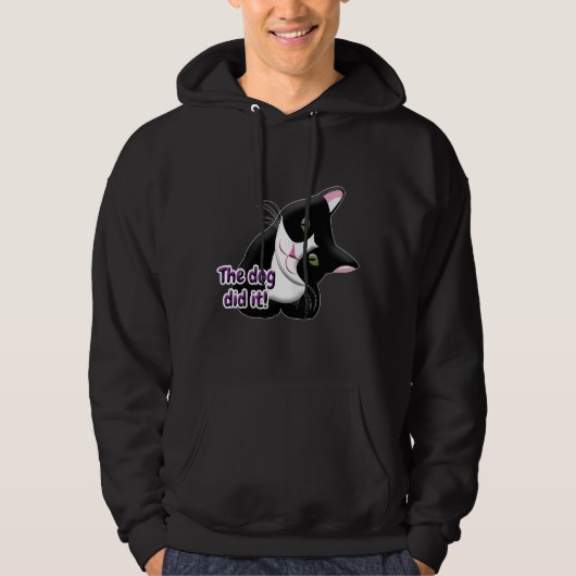 Veste À Capuche Le chien l'a fait Chat (Devant)