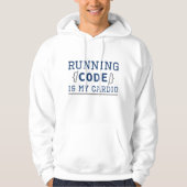 Veste À Capuche Le Code D'Exécution Est Mon Cardio (Devant)