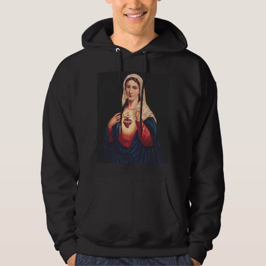 Veste À Capuche Le Coeur Immaculé de Marie (Devant)