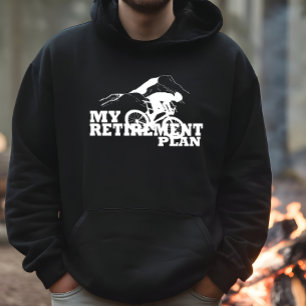 Veste À Capuche Le cyclisme est mon plan de retraite