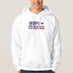 Veste À Capuche Le démocrate Hope and Change American Flag Shirt