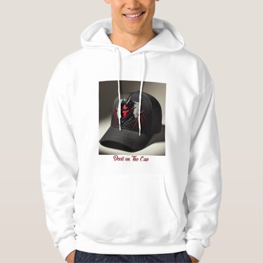 Veste À Capuche Le diable sur le Casquette (Devant)