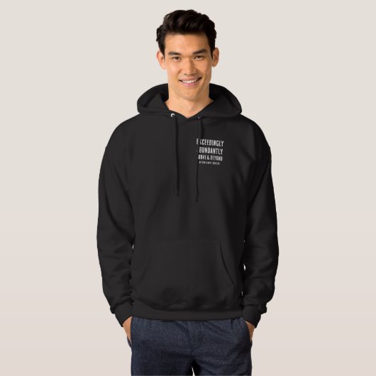 Veste À Capuche LE DIEU chrétien EST CAPABLE D'UNE FAÇON EXCEPTION (Devant entier)