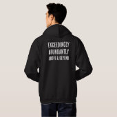 Veste À Capuche LE DIEU chrétien EST CAPABLE D'UNE FAÇON EXCEPTION (Dos entier)
