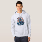 Veste À Capuche Le dragon cherche les vagues (龍 は 波 望 む) (Devant entier)