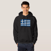 Veste À Capuche Le drapeau de la Grèce  (Devant entier)