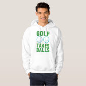 Veste À Capuche Le golf prend des balles (Devant entier)