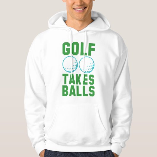 Veste À Capuche Le golf prend des balles (Devant)