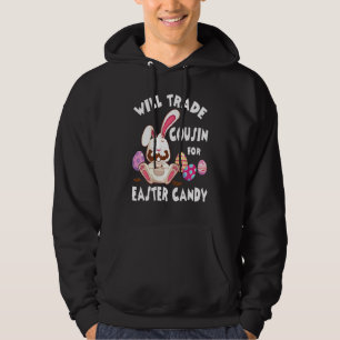 Veste À Capuche Le Lapin Mange Des Oeufs Au Chocolat Vont Échanger