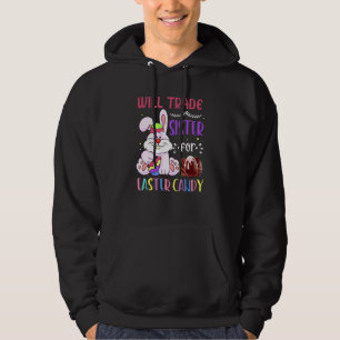 Veste À Capuche Le Lapin Mange Des Oeufs De Chocolat Vont Échanger