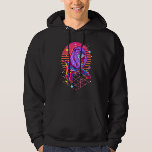 Veste À Capuche Le Lion Japonais Vaporwave 80s Retro Pastel Goth