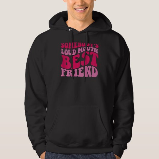 Veste À Capuche Le meilleur ami de la bouche de quelqu'un (Devant)