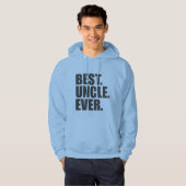 Veste À Capuche Le meilleur. Oncle. Jamais (Devant entier)