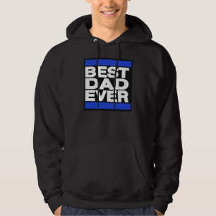 Veste À Capuche Le meilleur papa toujours bleu