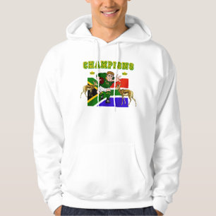 Veste À Capuche Le monde de l'Afrique du Sud soutient le rugby