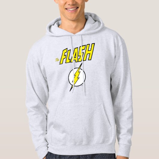 Veste À Capuche Le nom Flash et logo d'éclair (Devant)