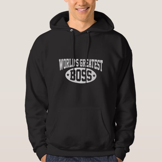 Veste À Capuche Le plus grand patron du monde (Devant)