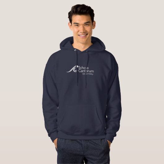 Veste À Capuche Le pull-over masculin de Schola "continue à chante (Devant entier)