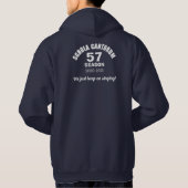 Veste À Capuche Le pull-over masculin de Schola "continue à chante (Dos)