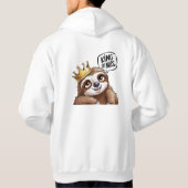 Veste À Capuche Le Roi de la sieste - Une Sloth Classique (Dos)