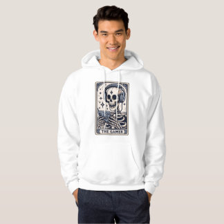 Veste À Capuche Le T-Shirt avec la carte de tarot du squelette de