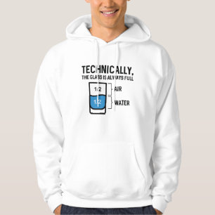 Veste À Capuche Le Verre Est Toujours Plein