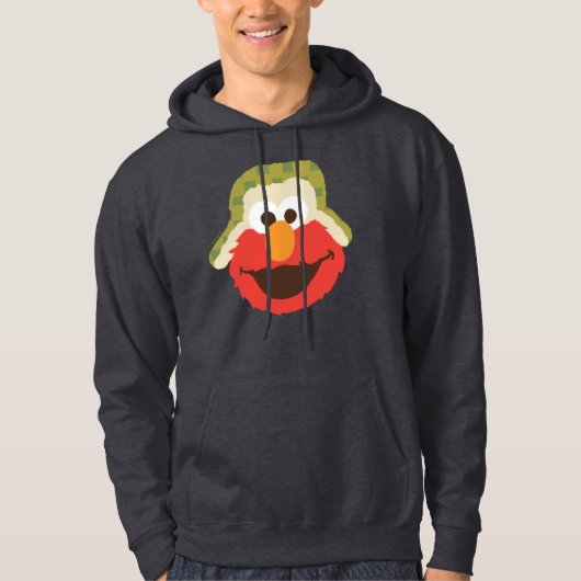 Veste À Capuche Le visage d'Elmo Woodland (Devant)