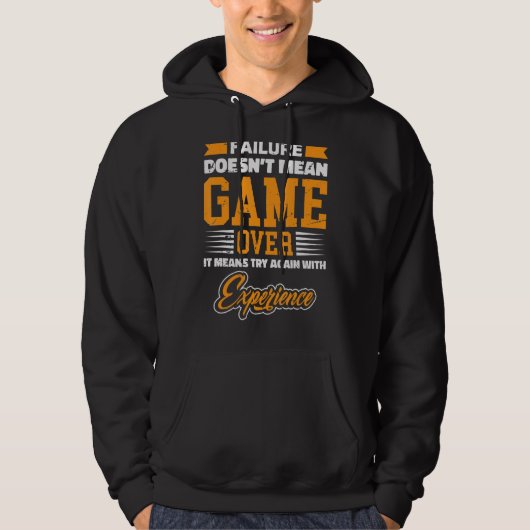 Veste À Capuche L'échec n'est pas jeu sur juste gagner Expérience (Devant)