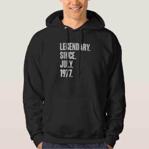 Veste À Capuche Légendaire depuis juillet 1977 45 ans 45e annivers