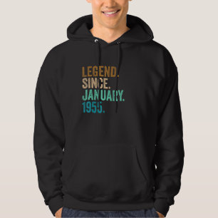 Veste À Capuche Légende depuis janvier 1955 68 Ans 68e Naissance