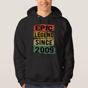 Veste À Capuche Légende Épique Depuis 2009 Vintage Cadeau d'annive