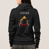 Veste À Capuche Légendes de boxe | Fermeture éclair complète pour  (Dos)