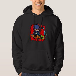 Veste À Capuche Légumes végétariens Ninja Fruit Vegan No Meat Pla